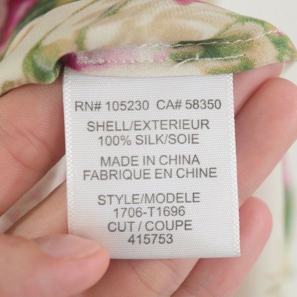 Joie Boho Chic Floral Print Silk Blouse - Picture 6 of 6